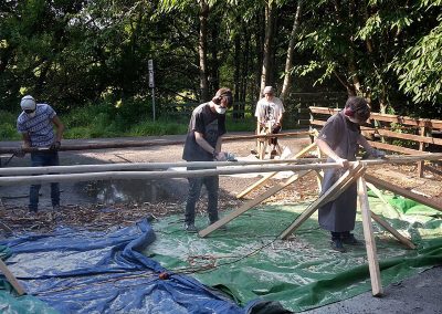 Tipi pole production